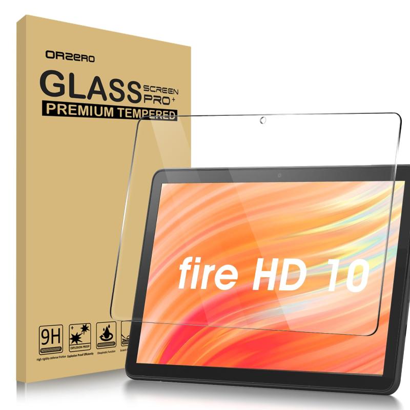 Newzerol【1枚】For HD 10 2023 10.1インチ専用強化ガラスフィルム 第13世代 旭硝子素材・耐衝撃硬度9H・0.26mm・2.5D・高透過率・飛散防止・気泡防止・画質そのまま ラウンドエッジ加工 HD 10液晶保護