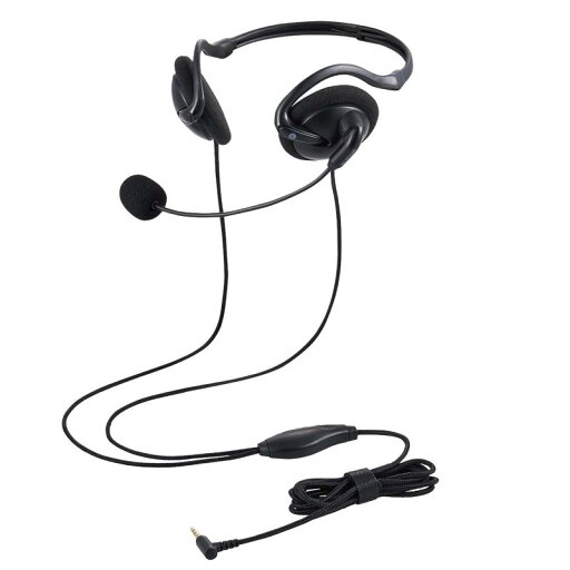 エレコム ヘッドセット 有線 ネックバンド 折りたたみ式 3.5mm接続 4極 変換ケーブル付 マイク 両耳 リモートワーク ブラック HS-NB06TBK エレコム ヘッドセット 有線 ネックバンド 折りたたみ式 3.5mm接続 4極 変換ケーブル付 マイク 両耳 リモートワーク ブラック HS-NB06TBK