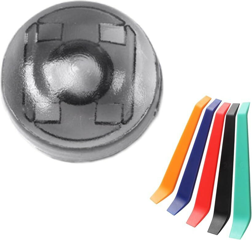 互換品 汎用 オートライト センサーカバー トヨタ レクサス ダイハツ 対応 18mm 半透明 クリアブラック コンライトセンサー 工具付き (クリアブラック, 1個)