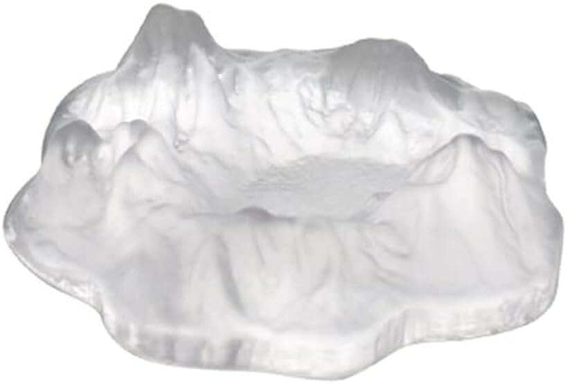 灰皿 高級灰皿 氷山 ガラス 美しい 頑丈 インテリア アシュトレイ Ashtray 磨砂 (磨砂, 18cmx18cmx5.5cm)