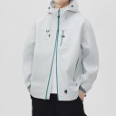 ジャケット メンズ 男性用 シェニール 連帽 ライトアウター 無地 春秋 カジュアルスタイル 登山 ウェア ゆったり 杢調 ニュアンスカラー ポリエステル