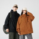 マウンテンパーカー 男女兼用 ジャケット 春秋 アウトドア カジュアル 登山ウェア 男性用 女性用 ブルゾン ジャンパー ブラック カーキ オレンジ グリーン ...