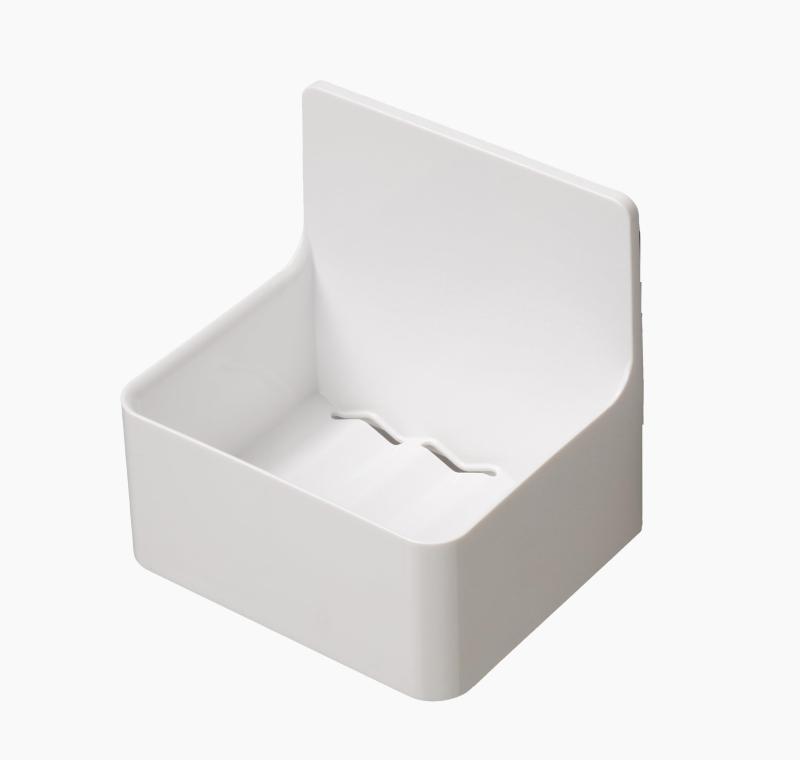 東和産業 浴室用ラック ホワイト 約9.7×8×9.5cm 磁着SQ マグネットバスドリンクホルダー 39202