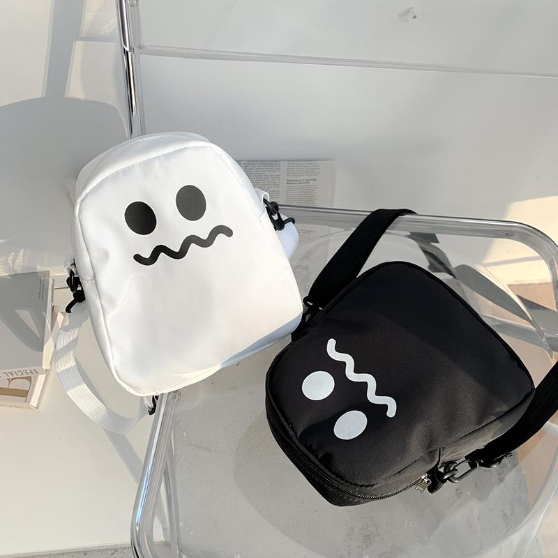 ショルダーバッグ レディース かわいい プリント 韓国風 ストリート カジュアル ポシェット ミニ 鞄 カ..