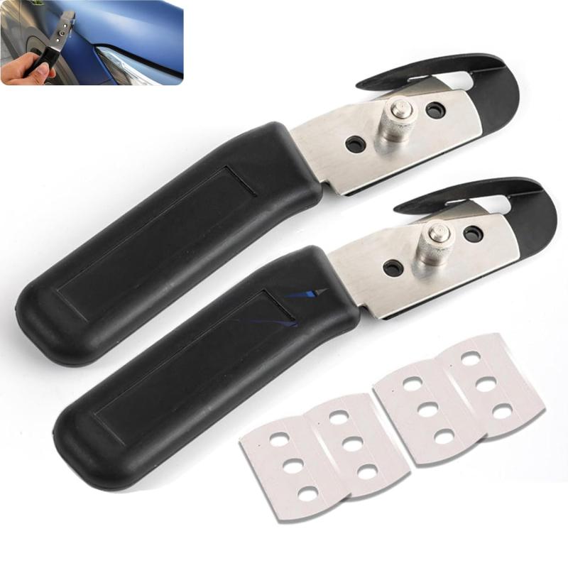 Coehaopike 2個セット カーフィルムカッター ステンレス刃 効率的 軽量 車 錆びない ビニールラップフ..