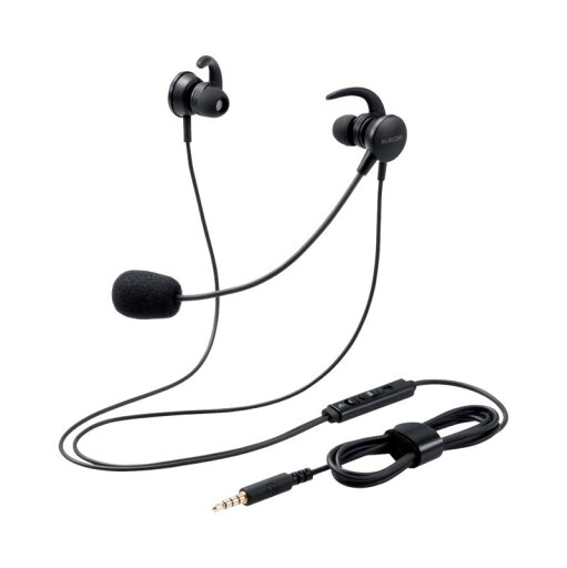 エレコム 有線ヘッドセット 3.5mm 4極ミニプラグ マイク付き インナーイヤー 両耳 変換ケーブル付 (4極 - 3極) ブラック HS-EP15TBK エレコム 有線ヘッドセット 3.5mm 4極ミニプラグ マイク付き インナーイヤー 両耳 変換ケーブル付 (4極 - 3極) ブラック HS-EP15TBK