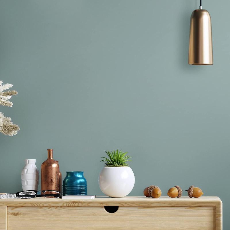 VEELIKE 壁紙シール リメイクシート ブルー 青 無地 剥がせる壁紙クロス 襖紙 ふすま紙 シールタイプ ..