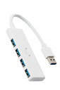 エレコム USBハブ USB3.0 バスパワー 4ポート ホワイ (しろちゃん) U3H-H040WF(2)