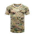 Tシャツ メンズ レディース 迷彩柄 半袖 速乾性 サマー ミリタリー 接触冷感 通気性 スポーツ アウトドア 普段使い(x10)