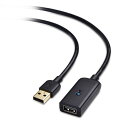 Cable Matters 長い USB 延長ケーブル - 10m、 Active 延長コード USB 2.0、480Mbpsデータ転送、Type A オス - メス リピーター、ブラック(2)