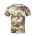 Tシャツ 男性用 迷彩柄 半袖 ポリエステル 通気性 アウトドア トレーニング ウェア 登山 野営(x10)