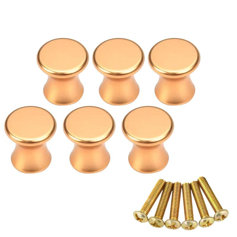 取手 ドア 取っ手 6個入り 取っ手 つまみ 扉 キッチン 家具 引き出しノブ 取手 ゴールド プルハンドル ..