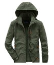 ジャケット メンズ 男性用 秋冬 アウトドア 防寒 フリース 裏起毛 取り外し可能 フード付き パーカー ブルゾン ジャンパー アウター ウェア カジュアル グレー ブラック カーキ ネイビー