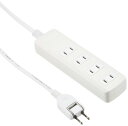 エレコム 電源タップ 雷ガード スイングプラグ 4個口 2.5m ホワイト T-K1A-2425WH(2)