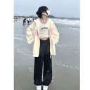 カーディガン レディース 韓国風 薄手 春夏 法式 カジュアル トップス 杏色