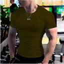 Tシャツ メンズ 男性用 半袖 カットソー 光板 無地 Tシャツ 普段使い スポーツ トレーニング ウェア 赤 黒 白 紺 グレー ポリエステル混紡 春夏