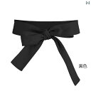ベルト レディース 布製 ウエストベルト ワンピース飾り 結び カーキ色 ロング丈 160cm 無地 粗め ブラック ベージュ グレー 春物