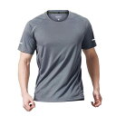 Tシャツ メンズ 男性用 スポーツウェア 速乾 半袖 薄手 トレーニングウェア ランニング ウェア ポリエステル ルーズフィット 白 青 黒 春