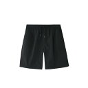 ショートパンツ メンズ 男性用 ハーフパンツ スポーツパンツ 薄手 ポリエステル 通気性 ブラック グレー系