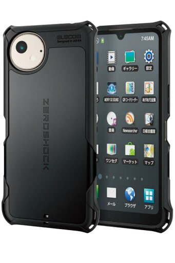 エレコム AQUOS wish4 (SH-52E / SHG13) ケース カバー 耐衝撃 衝撃吸収 ZEROSHOCK 4つ角ダンパー ダブルレイヤー設計 ハニカム構造 ストラップホール付き カメラ保護 エアークッション ブラック PM-S241Z エレコム AQUOS wish4 (SH-52E / SHG13) ケース カバー 耐衝撃 衝撃吸収 ZEROSHOCK 4つ角ダンパー ダブルレイヤー設計 ハニカム構造 ストラップホール付き カメラ保護 エアークッション ブラック PM-S241Z