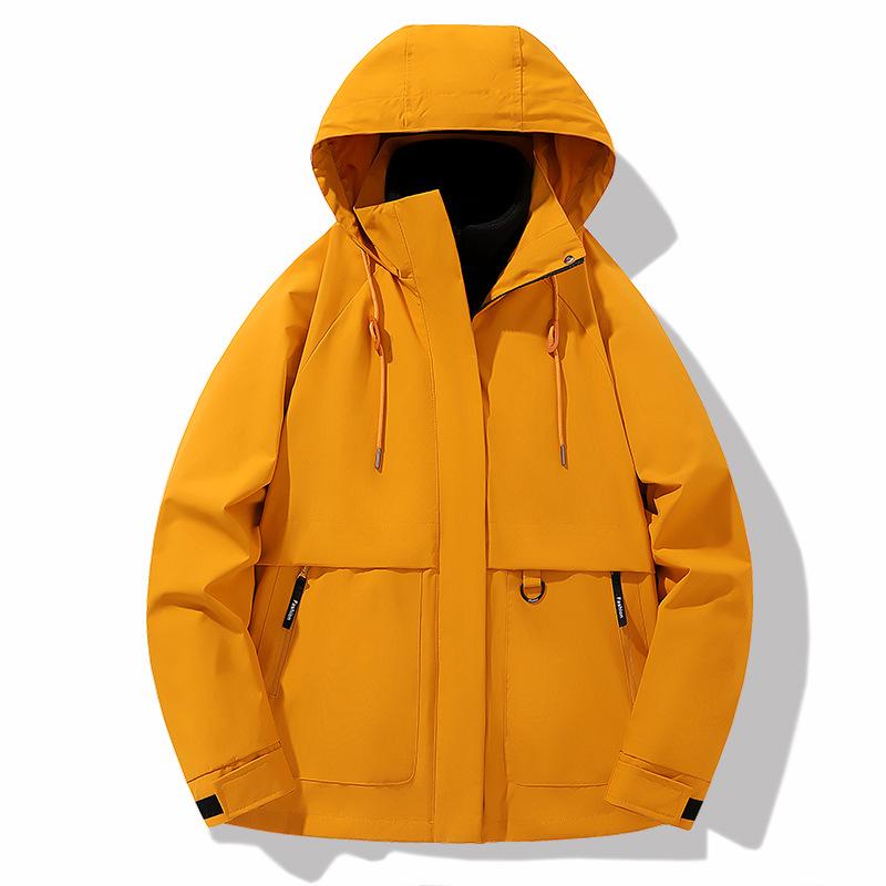 マウンテンパーカー 男女兼用 防風 防水 防寒 登山ウェア 厚手 フード付き 撥水 アウター 秋冬用 3way ポリエステル ブラック ブルー レッド パープル(4)