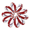 Sunbro メンズ ポンポンスポーツ ゴルフアイアンカバー ヘッドカバー アメリカフラグ イギリスフラグ US/UK FLAG ネオプレン 10枚入り (レッド)(3)