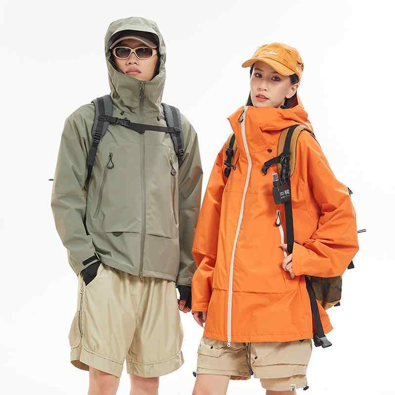 マウンテンパーカー 男女兼用 防風 防水 登山服 ジャケット アウター 撥水 宽松 アウトドア 釣り 旅行 ..