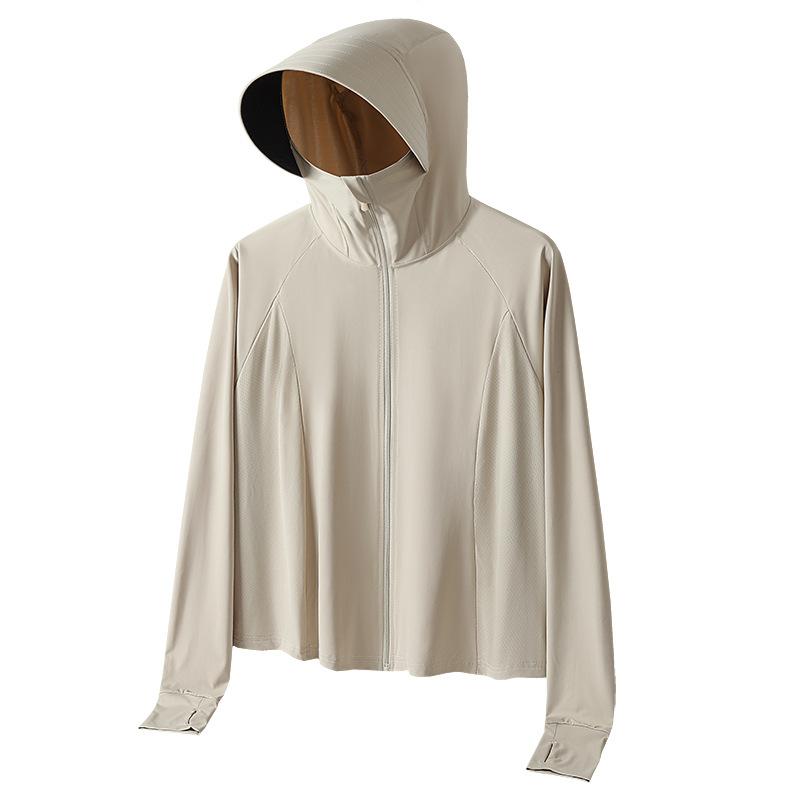マント ポンチョ式パーカー レディース 接触冷感 UVカット 薄手 春夏 紫外線対策 ウェア アウトドア スポーツウェア