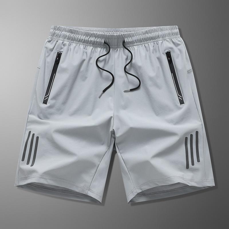 ショートパンツ メンズ 男性用 ハーフパンツ スポーツ 短パン 速乾性 通気性 無地 大きいサイズ ランニング フィットネス 浅灰 深灰 深藍 黒 運動着 部屋着(4)