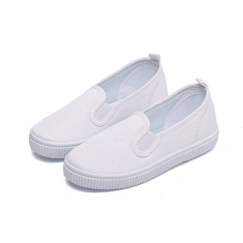 スニーカー キッズ 子供 大童 白靴 キャンバス シューズ 通学 履き 幼稚園 小学校 運動靴 スポーツ マ..