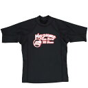 mazume ラッシュガード KIDS short sleeve MZAP-586-01 ブラック 130