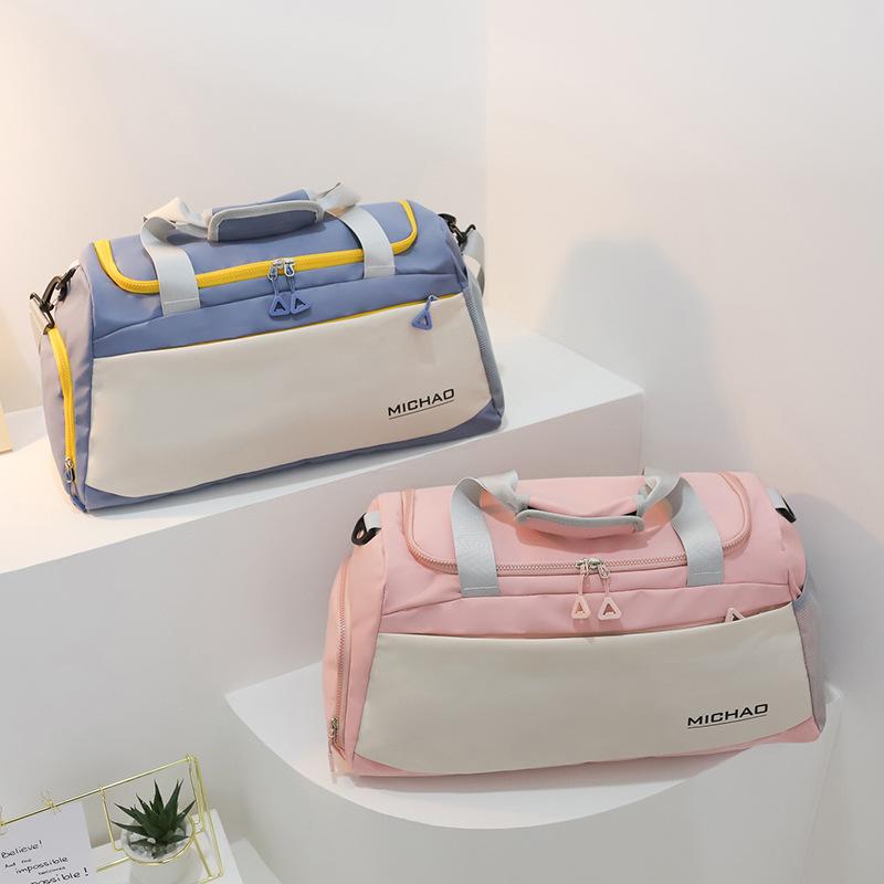 ジムバッグ レディース メンズ 乾湿分離 シューズ収納 スポーツバッグ 旅行 大容量 軽量 耐摩耗性 オッ..