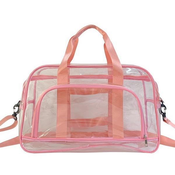 旅行用バッグ レディース メンズ 大容量 PVC 防水 スポーツジム 鞄 ファッション グレー ピンク ブラッ..