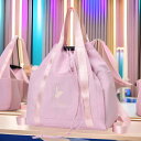 リュック レディース キッズ バレエ ラテンダンス 防水 スポーツバッグ バックパック 手提げ 鞄 無地 ブラック ピンク パープル ブルー 超軽量 20L以下...