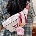 ボディバッグ レディース 韓国 ファッション かわいい ナイロン 斜めがけ 鞄 カジュアル キーケース パステルカラー アウトドア