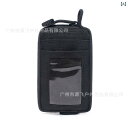 スポーツウエストポーチ 防水 EDC ノートパソコンケース 財布 旅行キット ミニコインケース スロット付き 撥水 ブラック グリーン