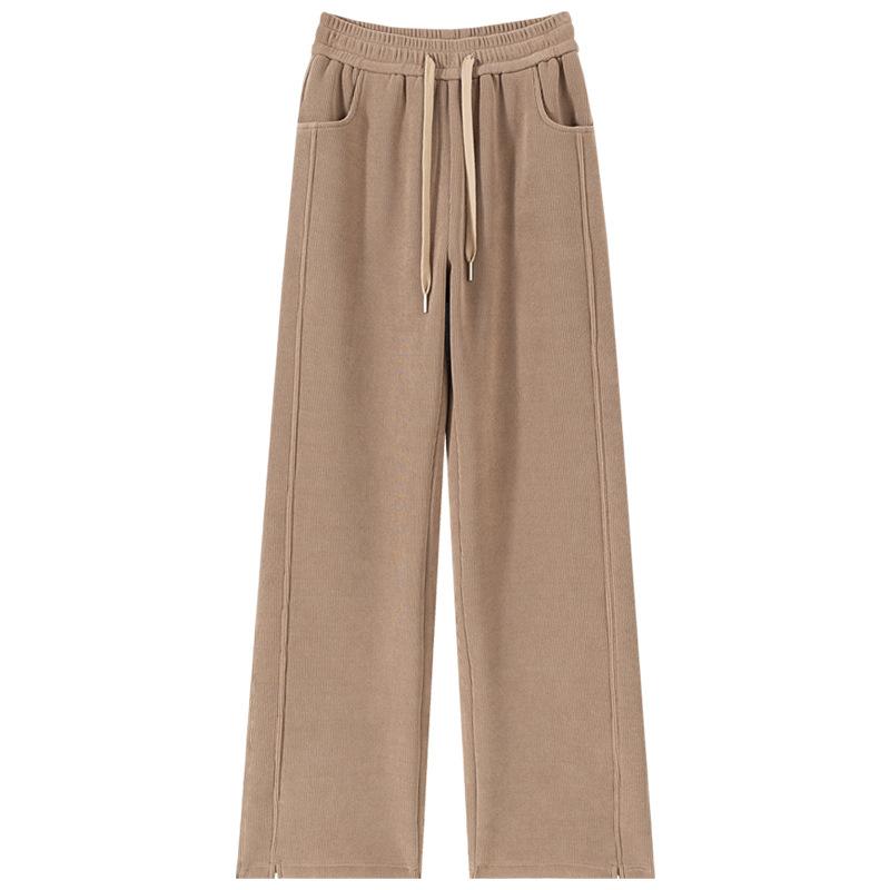 パンツ レディース 秋冬 裏起毛 ワイドレッグパンツ あったか 暖パン ストレートパンツ イージーパンツ..