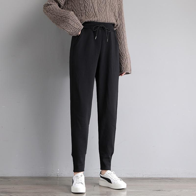 スウェットパンツ レディース 暖か裏起毛パンツ ゆったりシルエット 裾絞り 秋冬 厚手 伸縮性 ウエスト..