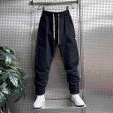 カジュアルパンツ メンズ ワークパンツ カーゴパンツ ストレートパンツ ポリエステル 無地 カーキ グレー ブラック|詳細画像