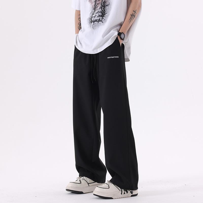 パンツ メンズ 接触冷感 リラックスパンツ 薄手 ストレートパンツ ズボン 男性用 イージーパンツ 高腰 ..