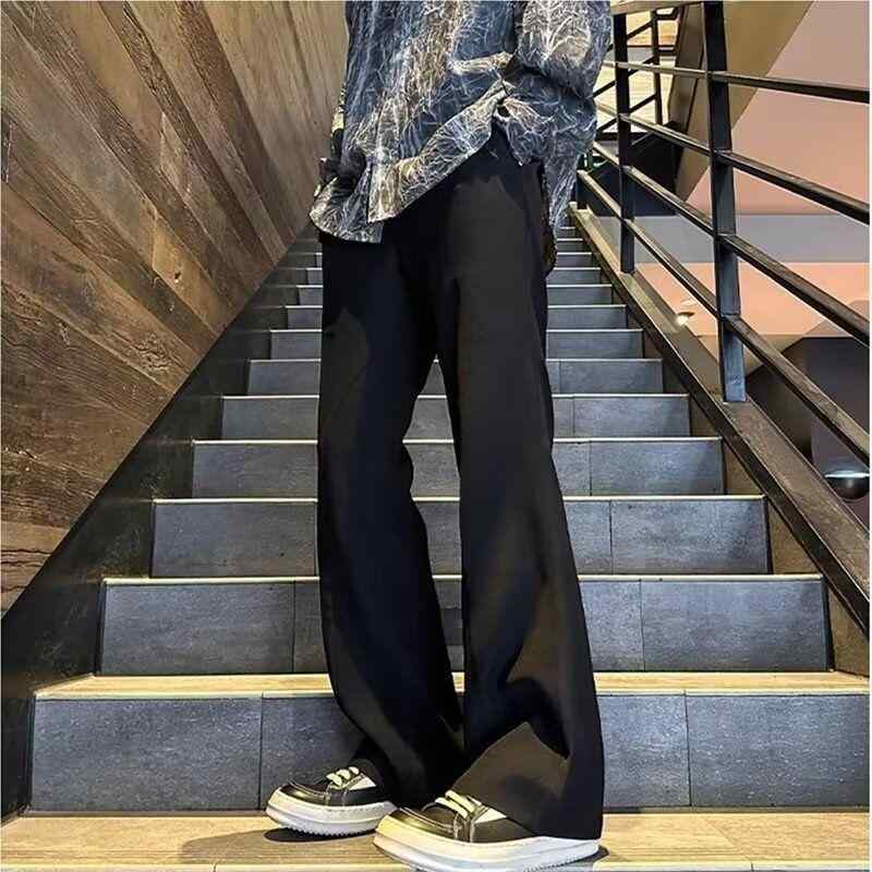 パンツ メンズ テーパードパンツ イージーパンツ ポリエステル 黒 無地 春夏 秋冬 伸縮性 中腰 リラッ..