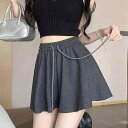 パンツ レディース バレエ ダンス 短パン ハイウエスト スポーツ Aライン ワイドレッグ ホットパンツ シェニール 伸縮性 無地 普段使い 深灰色 黒 ブラッ...