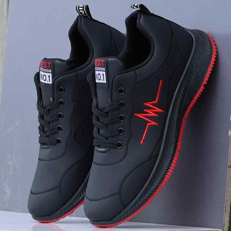 スニーカー メンズ 男性用 防水 運動靴 紳士靴 カジュアルシューズ ローカット 衝撃吸収 滑り止め 履きやすい 歩きやすい 黒 白 赤 軽量 普段使い 運動 通気性 クッション性 スポーツ 春夏秋冬