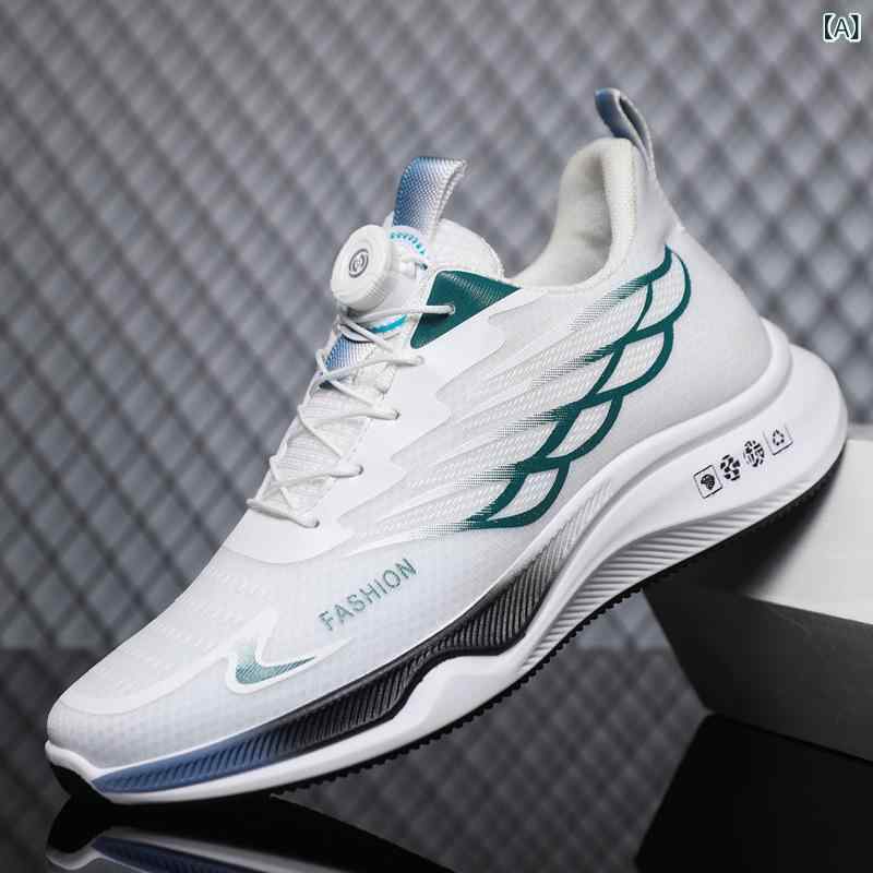 スニーカー メンズ ランニングシューズ 紐なし靴 メッシュ 通気性 クッション性 スポーツシューズ 普段履き 軽量 衝撃吸収 白 黒 青