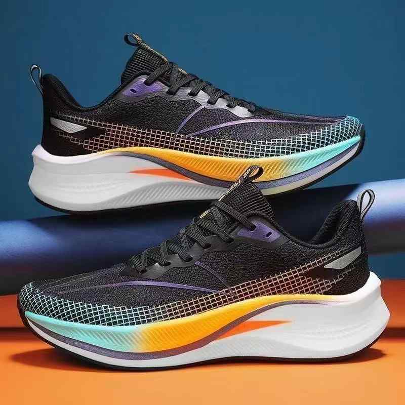 スニーカー メンズ 陸上競技 スポーツ 軽量 通気性 メッシュ クッション性 ランニングシューズ トレーニングシューズ 運動靴 ローカット 普段使い 春夏 秋 黒 白