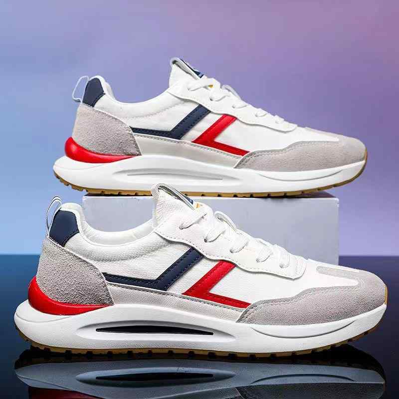 スニーカー メンズ 男性用 運動靴 ランニングシューズ スポーツ カジュアル 通気性 軽量 滑り止め ローカット 赤 青 春夏