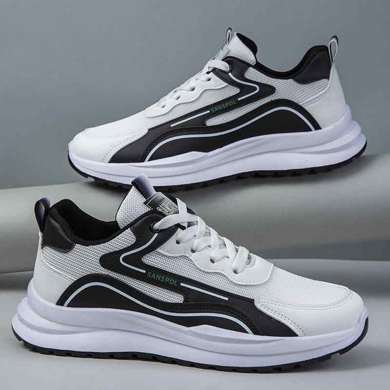 スニーカー メンズ 運動靴 ランニングシューズ 通気性 メッシュ 軽量 厚底 普段使い スポーツ 青年 男..