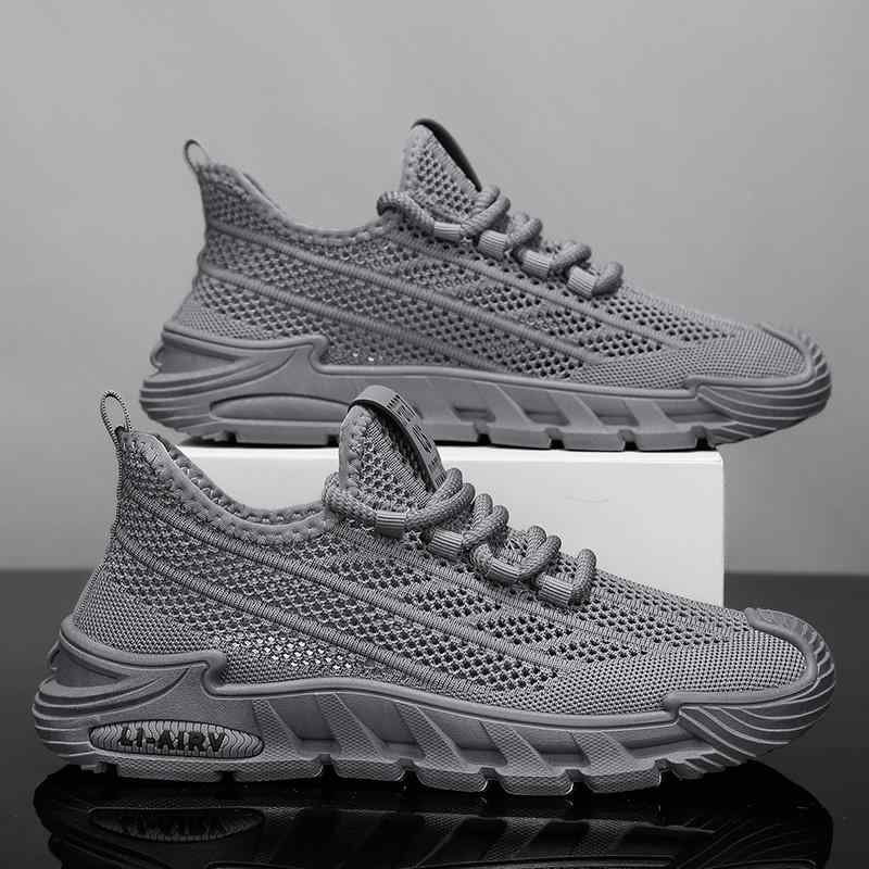 スニーカー メンズ 男性用 運動靴 ランニングシューズ メッシュ 通気性 防臭 柔らかい 屈曲性 疲れない 普段使い カジュアル ローカット 紐靴 黒 ブラック グレー ブラウン 春夏