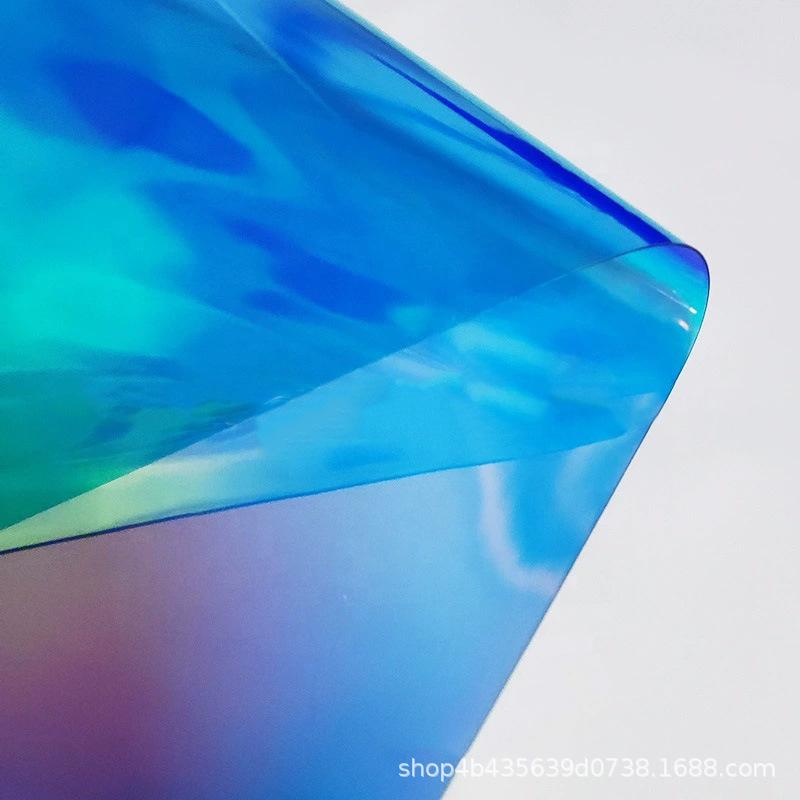 PVCフィルム レーザー加工 ホログラム 半透明 ゴルフバッグ カバン 鞄 ペンケース 文具 シューズケース