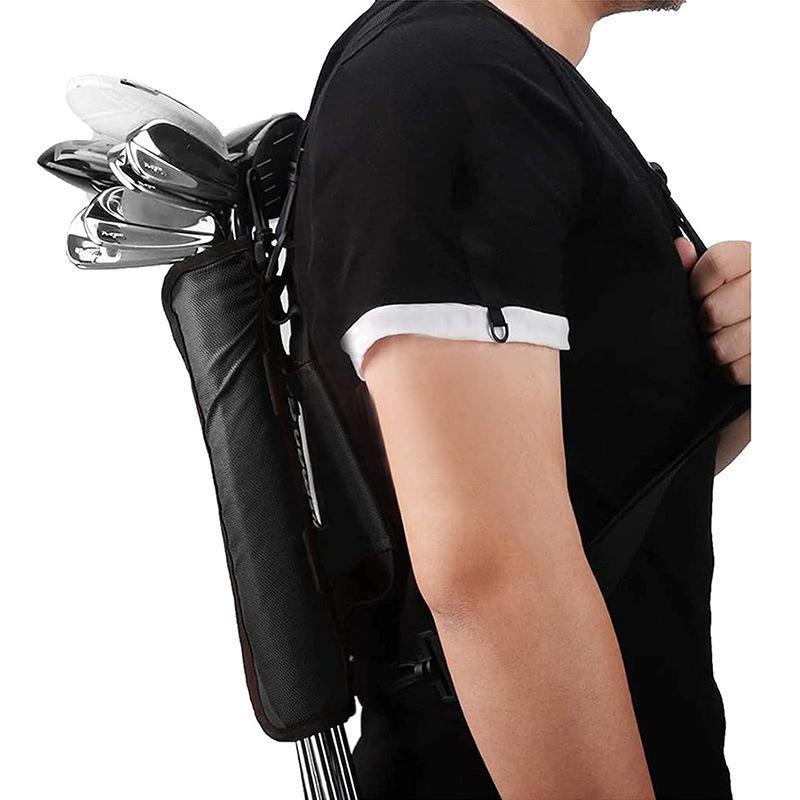 ゴルフクラブバッグ 携帯型 ミニバッグ 軽量 ミニショルダーバッグ(x2)(4)